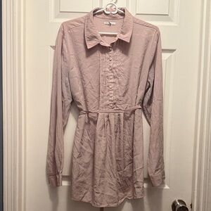 GAP Maternity Blush Pink Button-Front Top